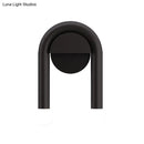 DecorBites™ Contemporary U-Shaped 2-Light Black Wall Mounted Lighting with Opal Glass Shade