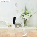 Contemporary black & white flexible led desk lamp bedroom phone clip