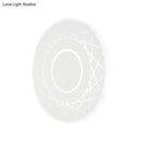 Contemporary black & white geometric wall lamp for living room
