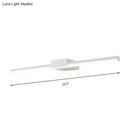 Contemporary black & white linear led wall light bathroom fixture