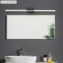 Contemporary black & white linear led wall light bathroom fixture