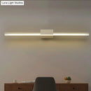 Contemporary black & white linear led wall light bathroom fixture