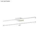 Contemporary black & white linear led wall light bathroom fixture