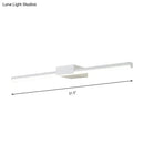 Contemporary black & white linear led wall light bathroom fixture