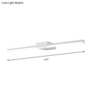 Contemporary black & white linear led wall light bathroom fixture