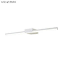 Contemporary black & white linear led wall light bathroom fixture