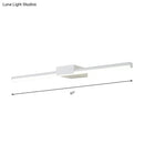 Contemporary black & white linear led wall light bathroom fixture