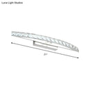 Contemporary bow shaped crystal silver vanity lighting bathroom sconce