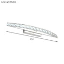 Contemporary bow shaped crystal silver vanity lighting bathroom sconce