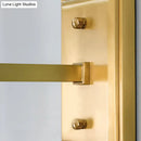 Contemporary brass water glass wall sconce bedroom bedside light