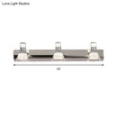 Contemporary chrome conic sconce light – bathroom crystal vanity lighting