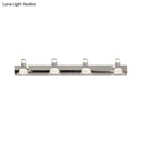 Contemporary chrome conic sconce light – bathroom crystal vanity lighting