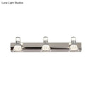 Contemporary chrome conic sconce light – bathroom crystal vanity lighting