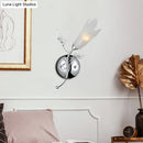 Chrome Opal Glass Sconce