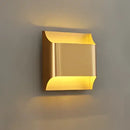Contemporary copper brass wall sconce for living room