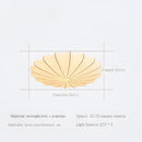 Contemporary cream petal led ceiling light for dining room