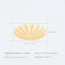 Contemporary cream petal led ceiling light for dining room