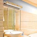 DecorBites™ Contemporary Crystal Gold Wall Sconce - Linear Vanity Light with Warm/White Light for Bathroom - Multiple Width Options