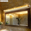 DecorBites™ Contemporary Crystal Gold Wall Sconce - Linear Vanity Light with Warm/White Light for Bathroom - Multiple Width Options