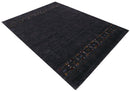 Contemporary Design Charcoal Hand Loomed Wool Area Rug