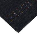 Contemporary Design Charcoal Hand Loomed Wool Area Rug