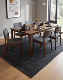 Contemporary Design Charcoal Hand Loomed Wool Area Rug