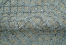 Contemporary Design Gray Hand Knotted Wool Area Rug