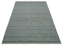 Contemporary Design Gray Hand Knotted Wool Area Rug