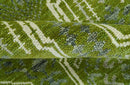 Contemporary Design Green And Beige Hand Knotted 8x10 Wool Area Rug