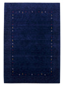Contemporary Gabbeh Border Design Hand Loomed Wool Area Rug