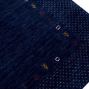 Contemporary Gabbeh Border Design Hand Loomed Wool Area Rug