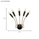 DecorBites™ Rocket Wall Lamp - Contemporary Metal Sconce with 5 Lights for Living Room