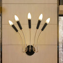 DecorBites™ Rocket Wall Lamp - Contemporary Metal Sconce with 5 Lights for Living Room