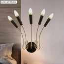 DecorBites™ Rocket Wall Lamp - Contemporary Metal Sconce with 5 Lights for Living Room