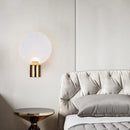 Contemporary gold bubble glass wall lamp bedroom sconce