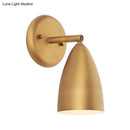 Contemporary gold conical wall mount lamp – bedroom spotlight