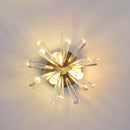 Contemporary gold crystal sputnik wall sconce bedroom light