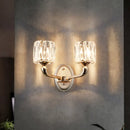 Contemporary gold crystal wall lamp living room light type