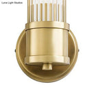 Contemporary gold crystal wall sconce light fixture for living room