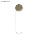 DecorBites™ Gold LED Bedroom Wall Mount Light Fixture - Contemporary Oblong Wall Lighting Ideas