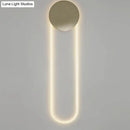 DecorBites™ Gold LED Bedroom Wall Mount Light Fixture - Contemporary Oblong Wall Lighting Ideas