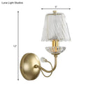 Gold Swirl Glass Sconce Versatile Bulb Bedroom