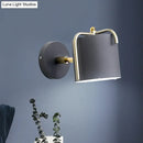 DecorBites™ Contemporary Green/Grey Sconce with Tube Metal Shade for Bedroom Wall Lighting