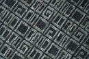 Contemporary Hand carved 8x10 Silver and Charcoal Traditional Geometrical Pattern Hand Knotted Wool Area Rug
