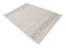Contemporary Ivory Design Hand Loomed Wool Rug