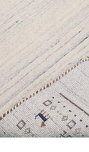 Contemporary Ivory Design Hand Loomed Wool Rug