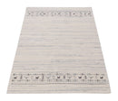 Contemporary Ivory Design Hand Loomed Wool Rug