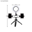 Contemporary led black tripod design ring light for bedroom studio