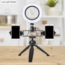 Contemporary led black tripod design ring light for bedroom studio
