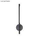 DecorBites™ Contemporary LED Sconce Light - Metal and Acrylic Shade - Black/White Tubular Wall Mount - Warm/White Light